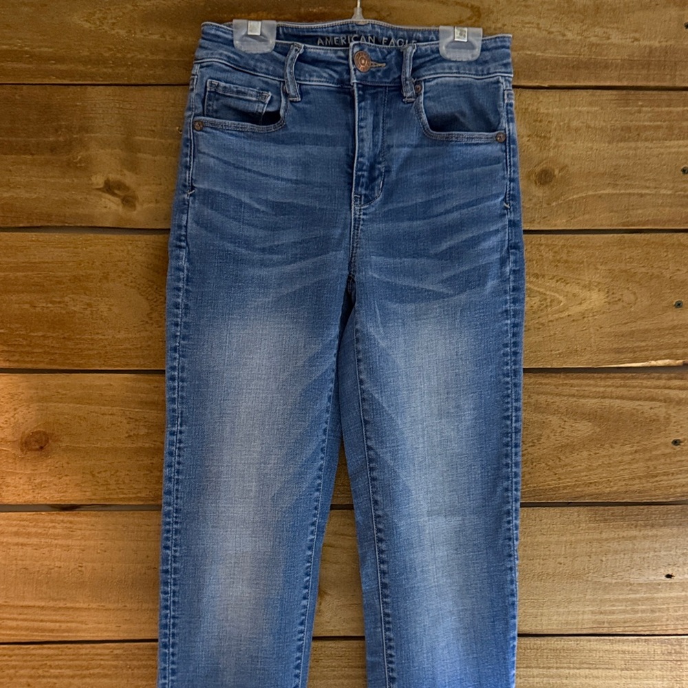 EUC American Eagle Outfitters Women's Blue Jeans Size 0 X-Long